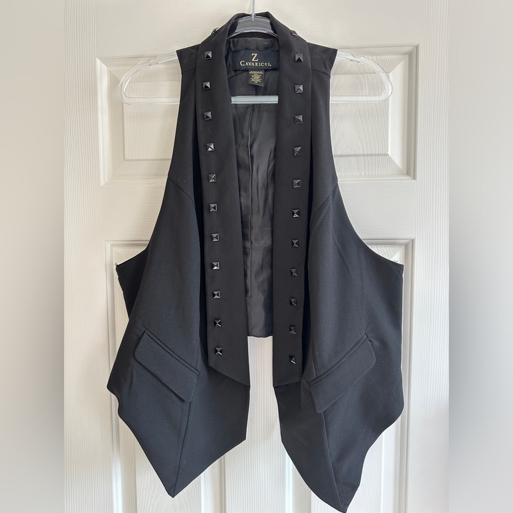 Black studded vest from Torrid size 2